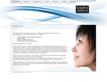 Tablet Screenshot of beta-systeme.com
